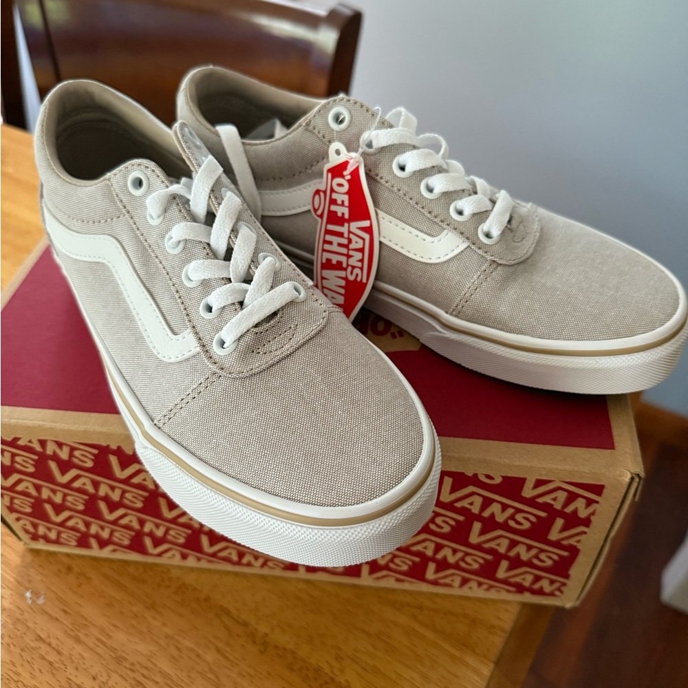 Vans Taupe Ward Canvas Sneakers